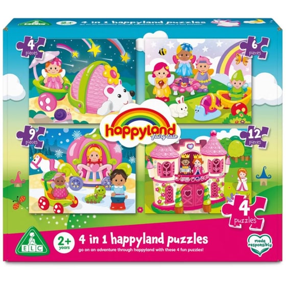 Παιδικό Παζλ ELC Happyland 4 σε 1 με Νεράιδες (4/6/9/12 Κομμάτια) image 2