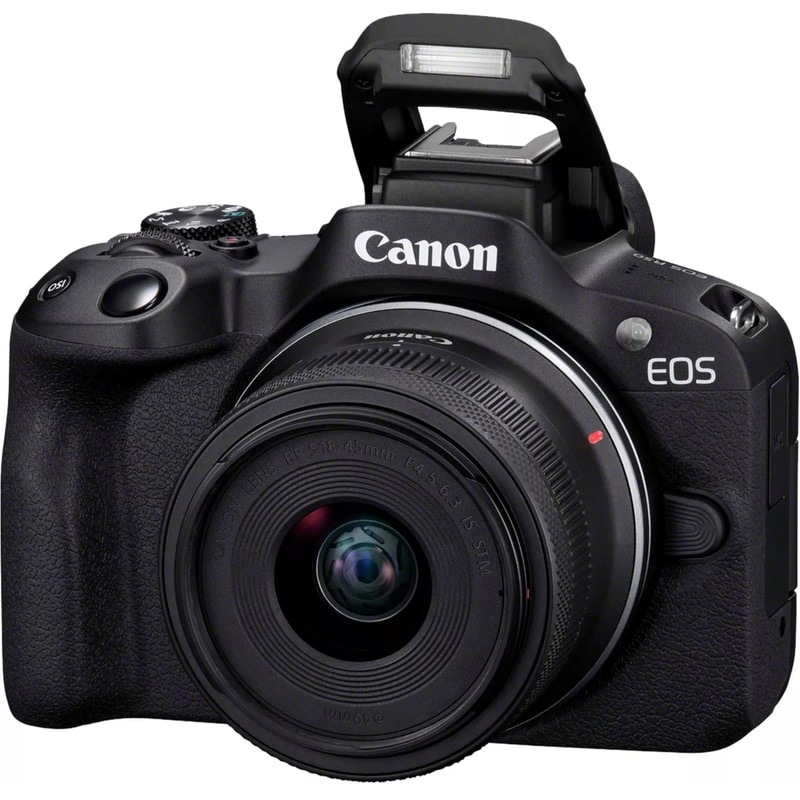 Φωτογραφική Μηχανή Mirrorless Canon EOS R50 Φακός Canon RF-S 18-45mm f4.5-6.3 IS STM - Μαύρο