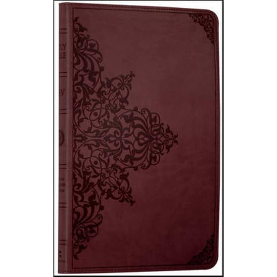 Holy Bible- English Standard Version (ESV) Anglicised Chestnut Ornamental Thinline Edition English Standard Version (ESV) image 0