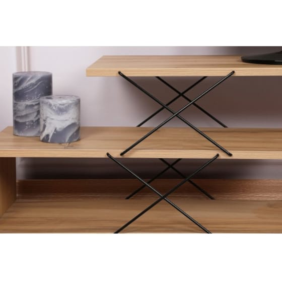 Έπιπλο Τηλεόρασης 24Mall Zano από Μοριοσανίδα 120x30x40 cm - Μπεζ image 5