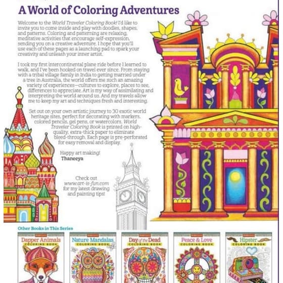 World Traveler Coloring Book image 1