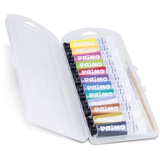 Τέμπερες Primo Morocolor Fluo & Metallic 12 ml 12 Τεμάχια image 1