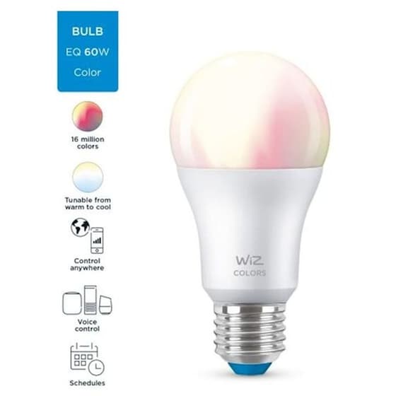 Έξυπνη Λάμπα WiZ A60 E27 60W - Πολύχρωμο image 2