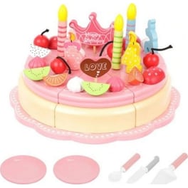 Σετ Παιχνίδι Aria Trade Τούρτα Γενεθλίων Με Πιάτα Σερβιρίσματος 48 Τμχ