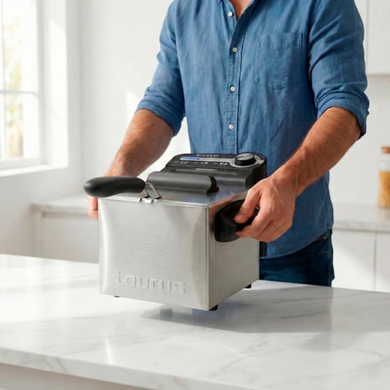 TAURUS PROFESSIONAL 2 PLUS 1700 W 2 L Ασημί Φριτέζα Λαδιού image 1