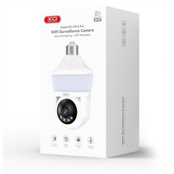 Ασύρματη IP Camera XO CR14 5MP με WiFi - Λευκό image 2