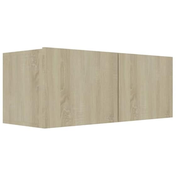 Έπιπλο Τηλεόρασης Vidaxl Μοριοσανίδα  Δρυς 80x30x30 cm - Sonoma image 2