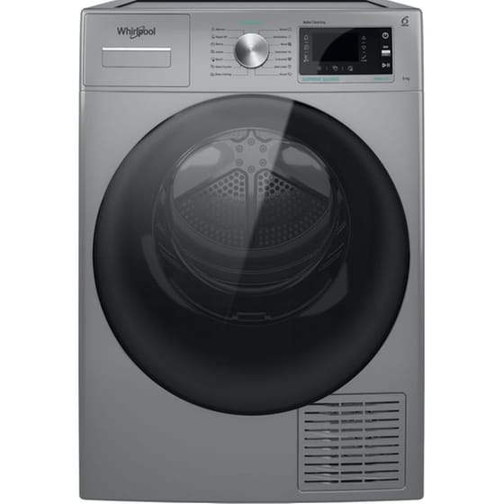 WHIRLPOOL W7 D93SB EE 9 kg Α++ με Αντλία Θερμότητας και AutoCleaning Ασημί Στεγνωτήριο Ρούχων image 0