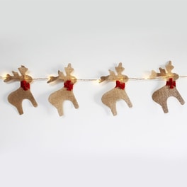 Χριστουγεννιάτικη Γιρλάντα 20 LED Aca Decor Reindeer Banner