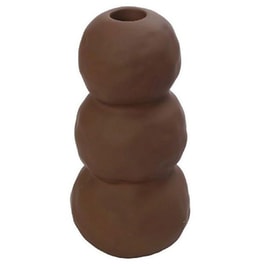 Κηροπήγιο Espiel Kla319k6 Κεραμικό 8.3x16.5cm - Καφέ