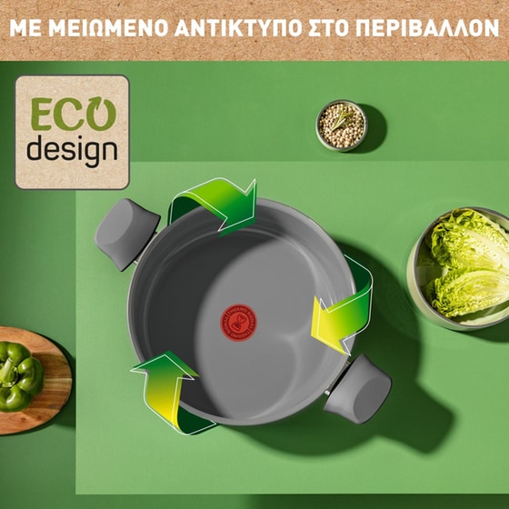 Κατσαρόλα Βαθιά TEFAL C42646 24 cm Μαύρο image 3