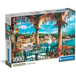 Παζλ Clementoni High Quality Collection Μπαλκόνι στη Λίμνη Κόμο (1000 Κομμάτια)
