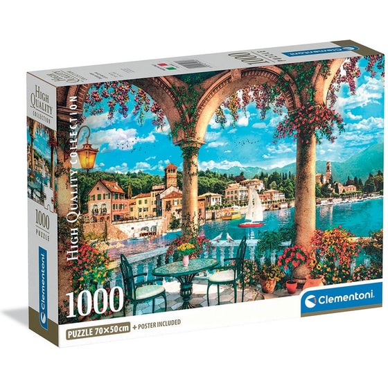 Παζλ Clementoni High Quality Collection Μπαλκόνι στη Λίμνη Κόμο (1000 Κομμάτια) image 0