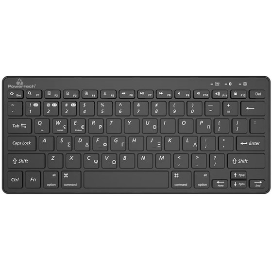 Powertech PT-1153 Ασύρματο Πληκτρολόγιο Μαύρο image 0