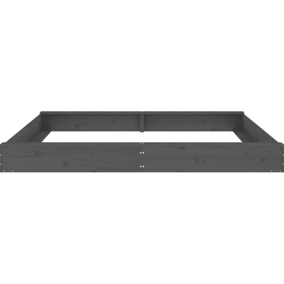 VidaXL Αμμοδόχος με Καθίσματα Τετράγωνη 200x200x20cm Ξύλινη - Γκρι image 3