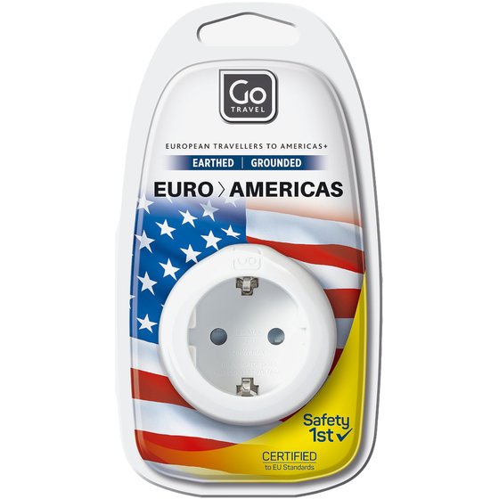 Αντάπτορας Πρίζας Go Travel EU-USA - Λευκό image 4