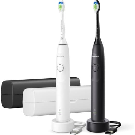 Σετ Ηλεκτρικές Οδοντόβουρτσες PHILIPS Sonicare 5300 HX7109/01 - Λευκό/Μαύρο image 1