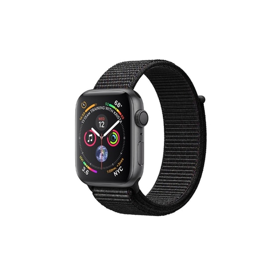 Apple Watch Series 4 44mm Aluminum Space Gray Sport Loop Black image 0