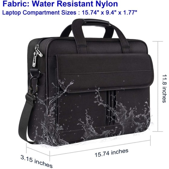 Τσάντα Laptop Taygeer 1073 17" Αδιάβροχη - Μαύρο image 7