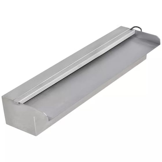 Vidaxl Σιντριβάνι Πισίνας Ορθογώνιο Με Led 45 Εκ. Από Ανοξείδωτο Ατσάλι image 2