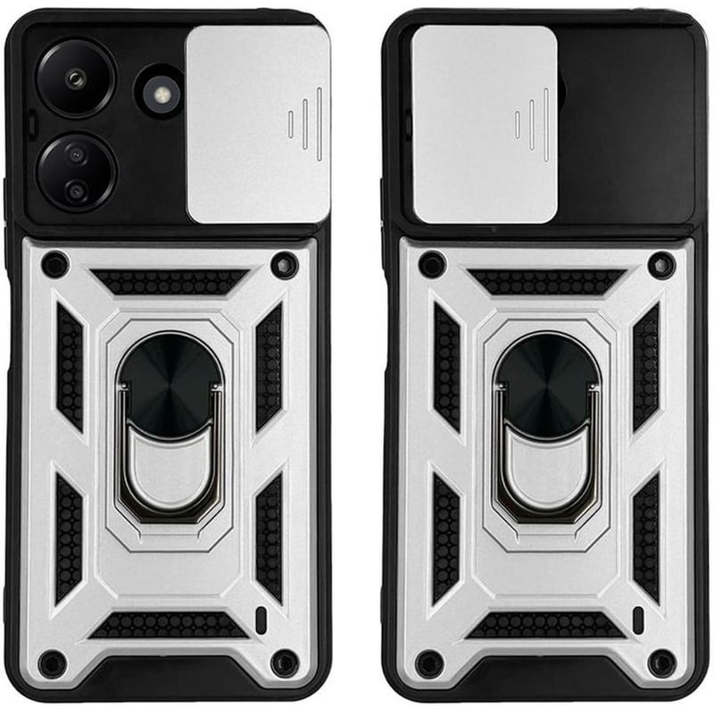 Θήκη Xiaomi Redmi 13C 4G - Sonique Ring Armor Campro - Ασημί SONIQUE