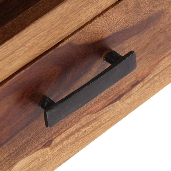 Έπιπλο Τηλεόρασης VidaXL Μασίφ Ξύλο 118x30x40cm - Kαφέ image 5