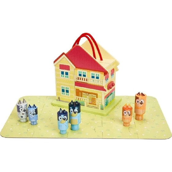 Σετ Παιχνιδιού Bluey Ξύλινο Σπίτι με 6 Φιγούρες image 9