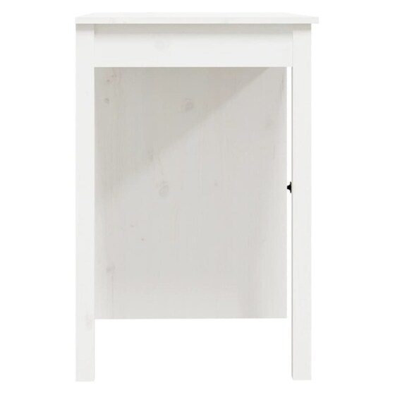 Γραφείο VidaXL από Μασίφ Ξύλο Πεύκου 100x50x75 cm - Λευκό image 7