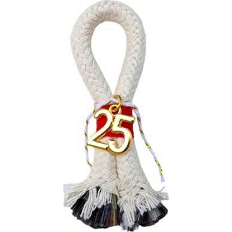 FEELBOHO Κρεμαστό Χριστουγεννιάτικο Feelboho Γούρι Χειροποιήτο Μικρό