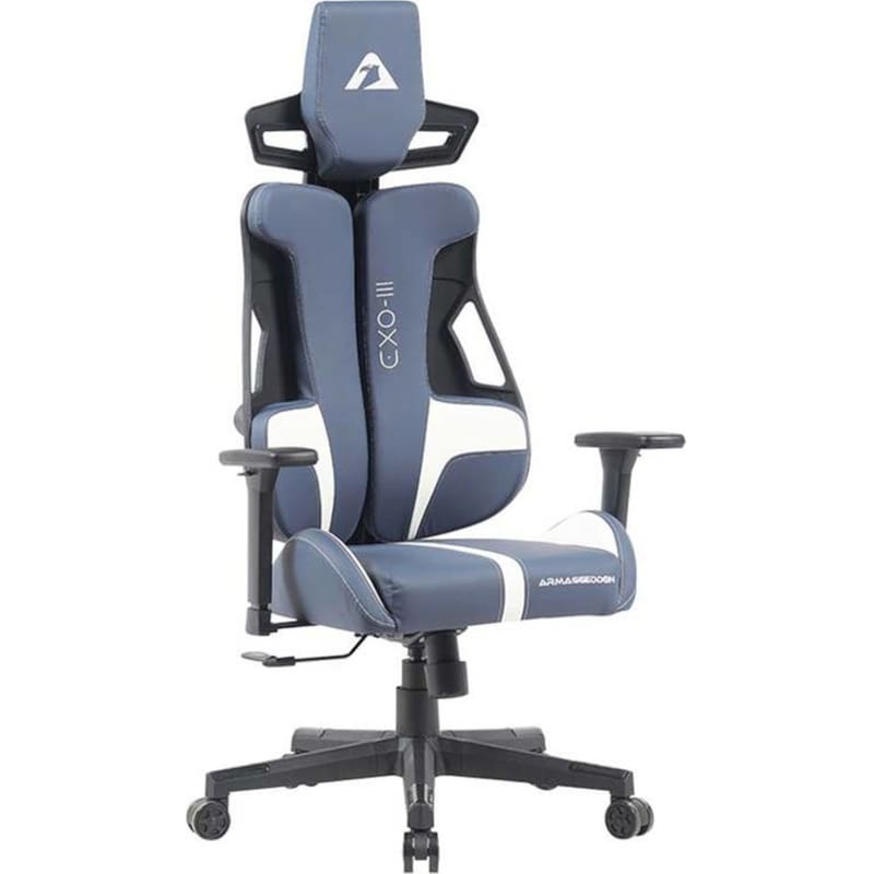 Καρέκλα Gaming/ Εργασίας Armaggeddon Exo III Nautical από Τεχνητό Δέρμα - Μπλε