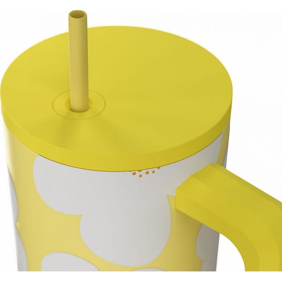 Μπουκάλι Θερμός Estia Lens Save The Aegean Yellow Daisy με Καλαμάκι 360 ml image 1