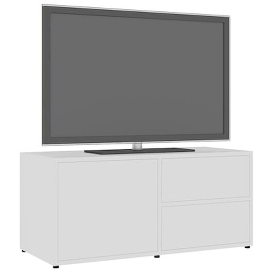 Έπιπλο Τηλεόρασης VidaXL από Μοριοσανίδα 80x34x36cm - Λευκό image 4