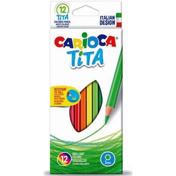 Ξυλομπογιές Carioca Tita Wood Free Pencil Box 12 Τεμάχια image 0