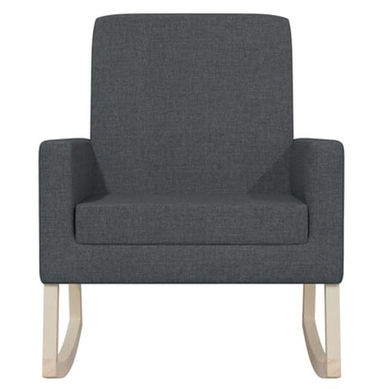 Κουνιστή Πολυθρόνα VidaXL από Ύφασμα - Σκούρο Γκρι image 4