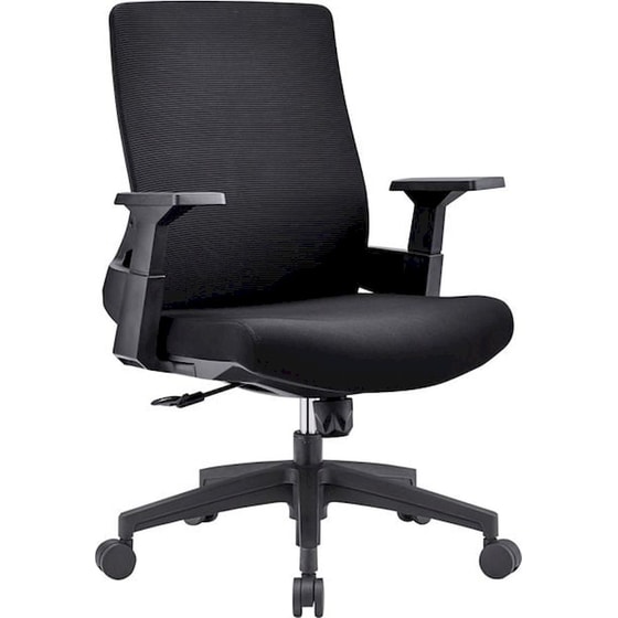 Καρέκλα Γραφείου Woodwell BF8950 από Ύφασμα Mesh - Μαύρη image 0