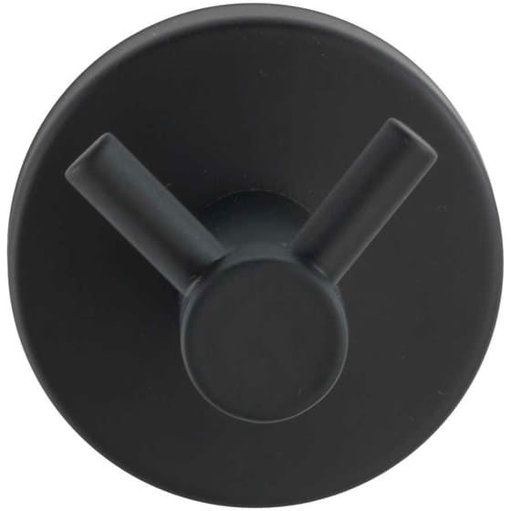 Κρεμαστράκι Τοίχου Wenko Bosio Ανοξείδωτο 5.5x5.5cm - Μαύρο Ματ image 2