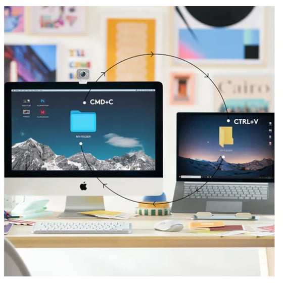 Logitech MX Keys Mini Ασύρματο Bluetooth Πληκτρολόγιο Ασημί (US) image 5
