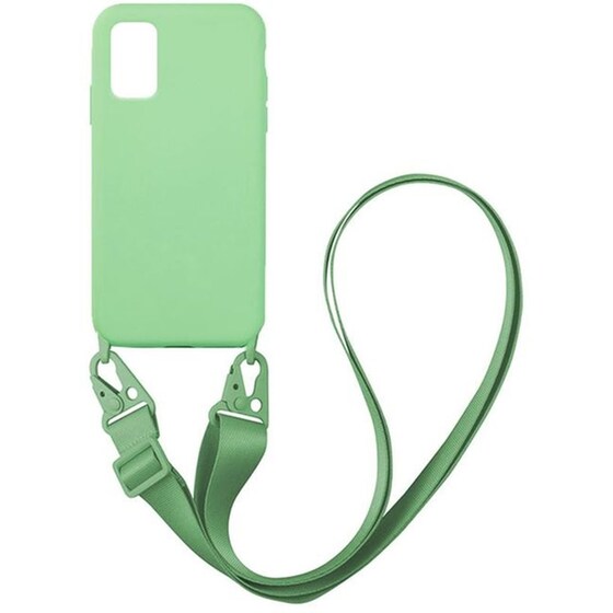 Θήκη Samsung Galaxy A02S - Sonique Carryhang Liquid Silicone Strap - Πράσινο image 0