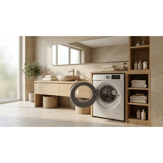 OMNYS WFG-8B12SWBX 8 kg 1.200 Στροφές Λευκό Πλυντήριο Ρούχων image 6