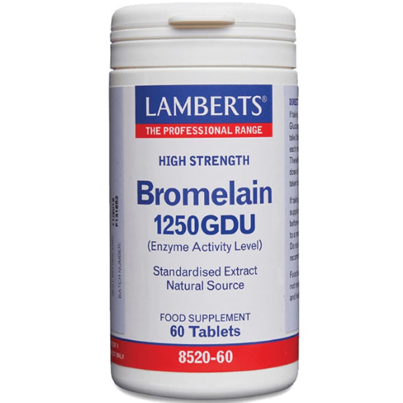 Ένζυμο Lamberts Bromelain 1250gdu - 60 κάψουλες