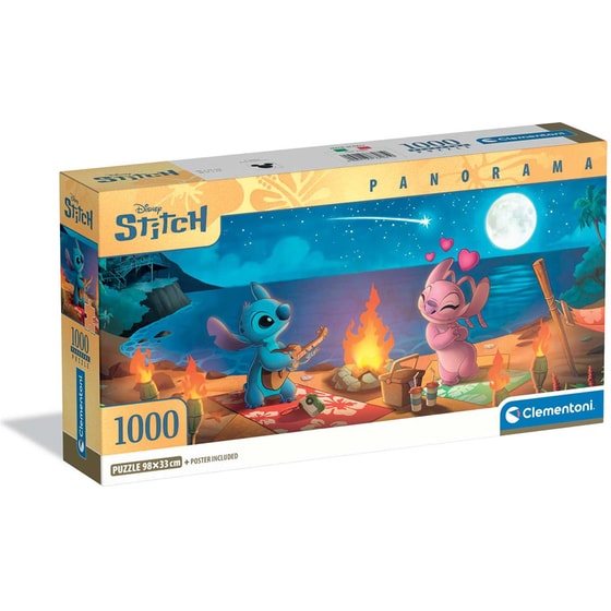 Παζλ Clementoni Panorama High Quality Collection Disney Stitch - Compact Box (1000 Κομμάτια) image 0