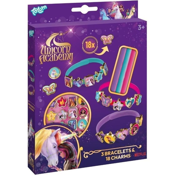 Kit Κοσμημάτων Totum Unicorn Academy 3 Bracelets & 18 Charms image 0