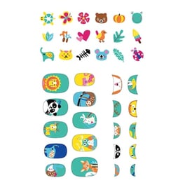 Avenir Αυτοκολλητάκια Νυχιών Με Γκλίτερ 38τμχ. "animals Glitter" 60513