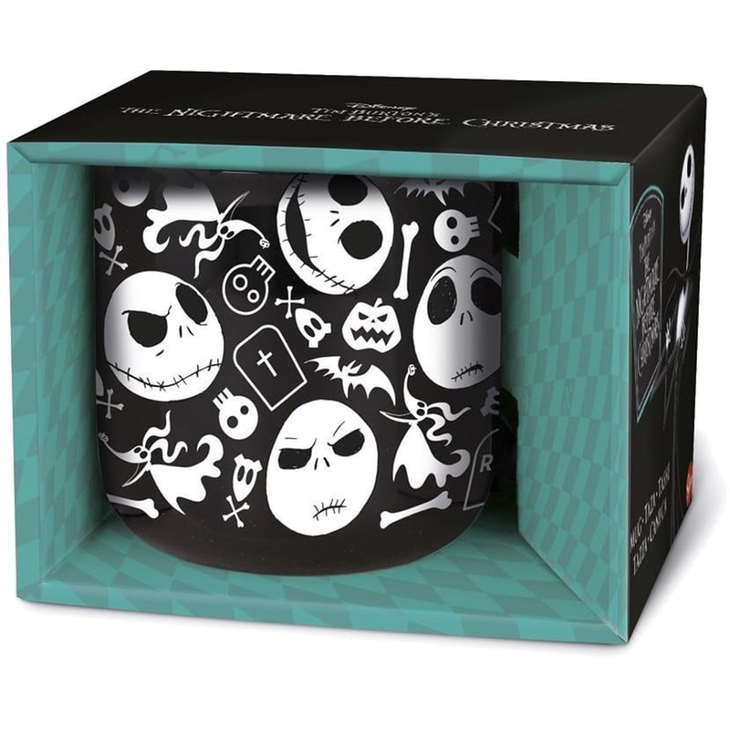 STOR Κούπα Stor Nightmare Before Christmas Κεραμική 400 ml - Μαύρη/Λευκή