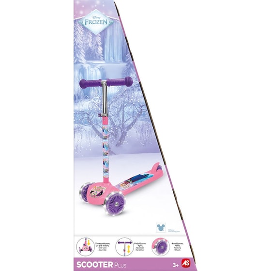 Παιχνιδολαμπάδα Παιδικό Πατίνι Τρίτροχο AS Scooter Plus Frozen με Φωτιζόμενες Ρόδες image 7