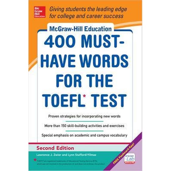 McGraw-Hill Education 400 Must-Have Words for the TOEFL image 0