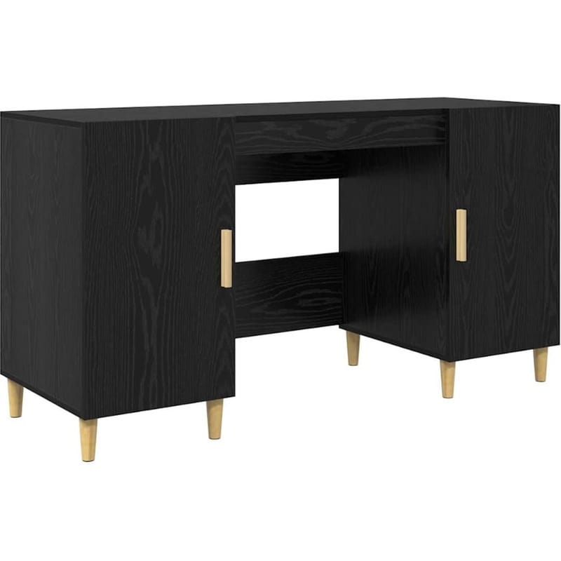 Γραφείο VidaXL από Επεξεργασμένο Ξύλο 140x50x75 cm - Μαύρη Οξιά