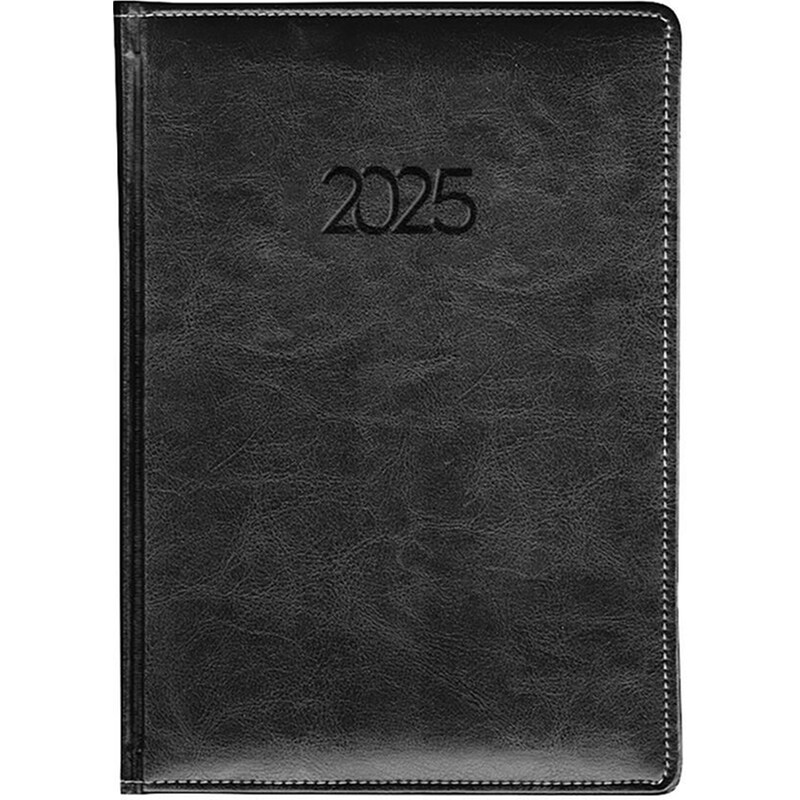 Ημερολόγιο Ημερήσιο Δεμένο Pu 2024 Ευρετηρίαση 15χ21 Μαύρο