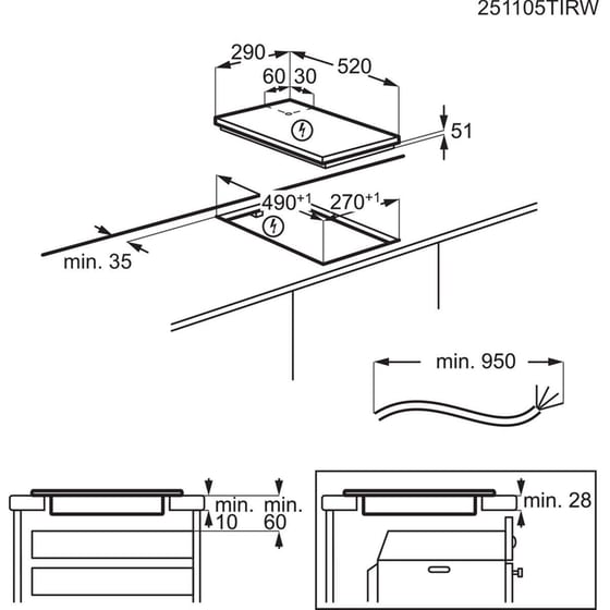 ELECTROLUX LIT30231C 30 cm Μαύρο Εστία Επαγωγική Αυτόνομη image 2