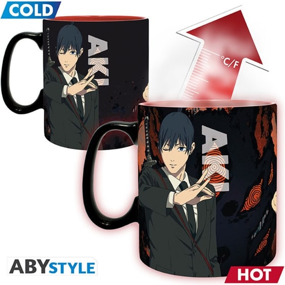 Κούπα Heat Change Abysse Corp. Chainsaw Man - Denji & Aki 460ml image 0